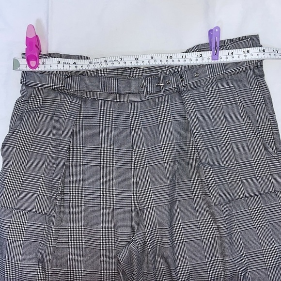 Women’s Onze Montréal paper bag houndstooth‎ trouser pants Sz medium - Picture 9 of 11